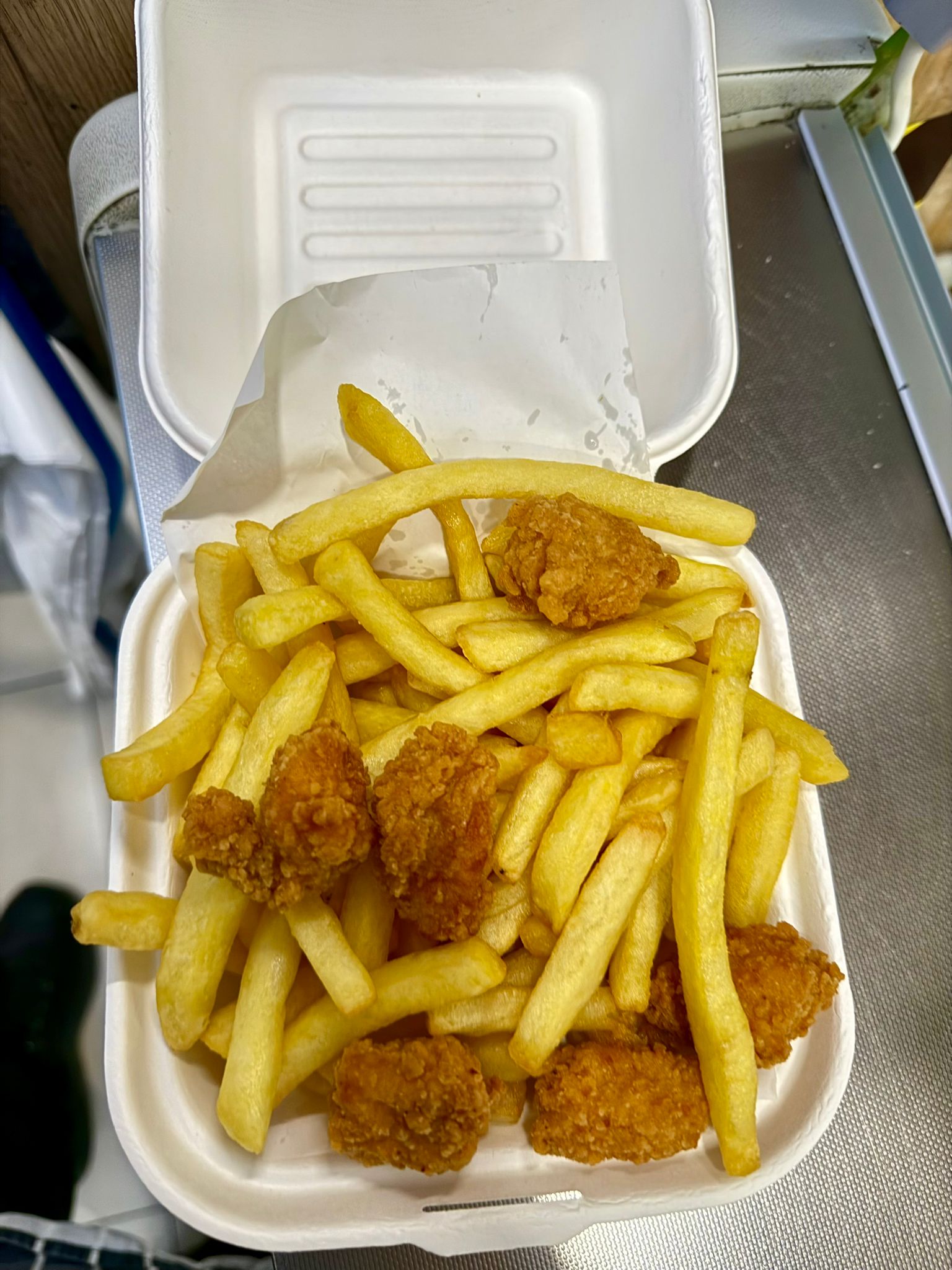 Kids Popcorn Chicken Chips and Caprisun