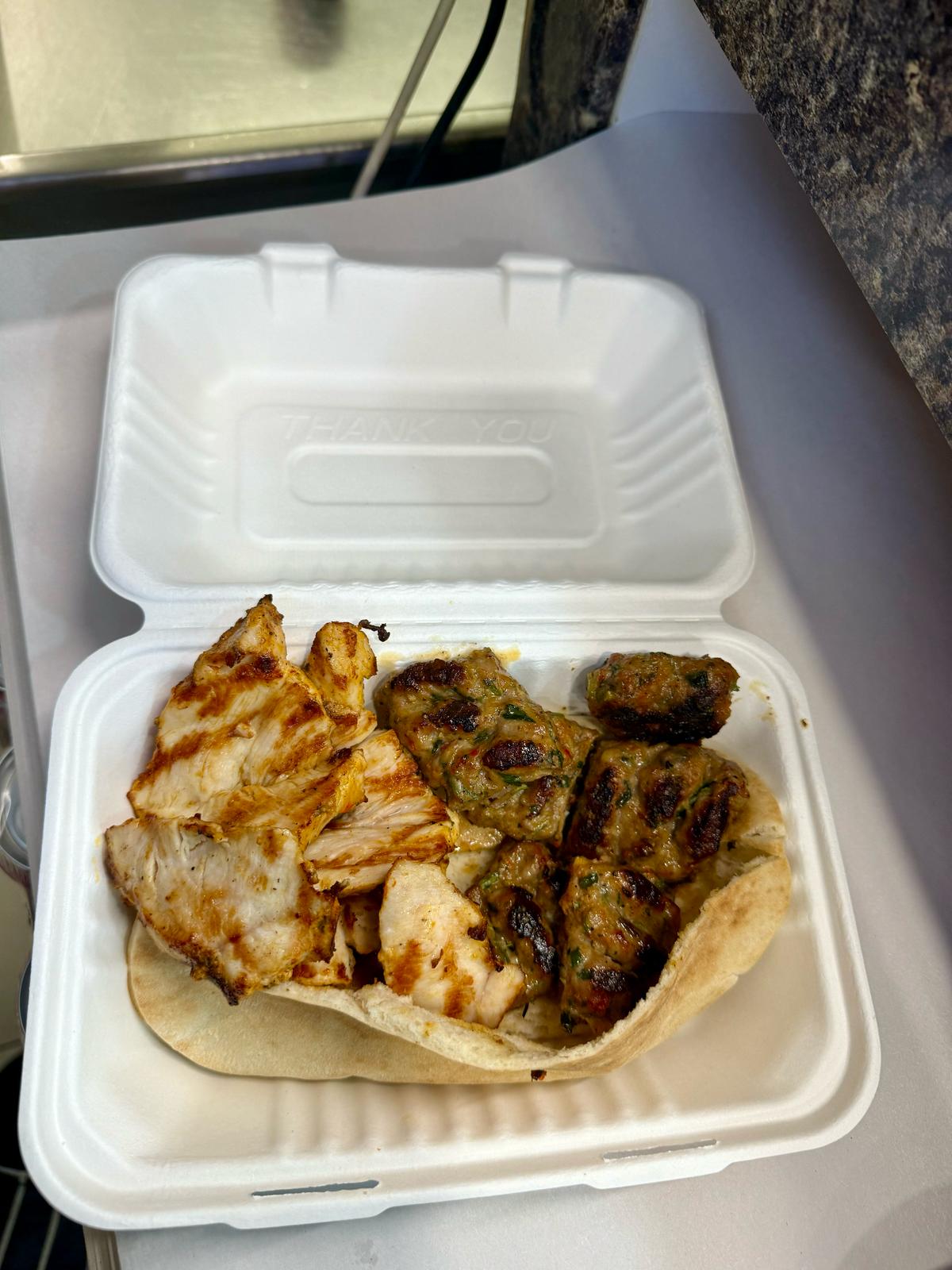 Chicken Shish and Adana Kofte